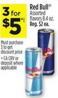 Dollar General Red Bull Assorted Flavors offer