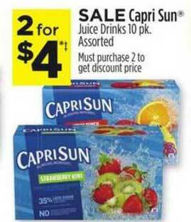 Dollar General Capri Sun Juice Drinks Assorted offer