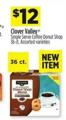 Dollar General Clover Valley Single Serve Coffee Donut Shop Assorted Varieties offer
