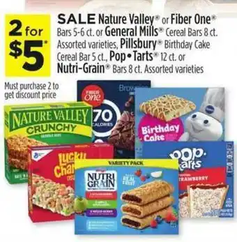 Dollar General Nature Valley Or Fiber One Or General Mills Pillsbury Pop Tarts Or Nutri-grain offer