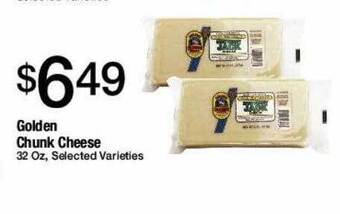 Jons International Golden Chunk Cheese Selected Varieties offer