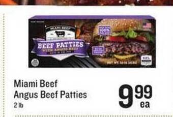 Lowes Foods Miami Beef Angus Beef Patties offer