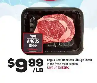 Grocery Outlet Angus Beef Boneless Rib Eye Steak offer