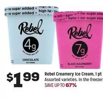 Rebel Creamery Ice Cream
