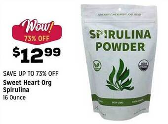 Grocery Outlet Sweet Heart Org Spirulina offer