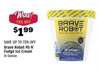 Grocery Outlet Brave Robot Pb N' Fudge Ice Cream offer