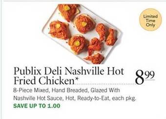 Publix Publix Deli Nashville Hot Fried Chicken offer