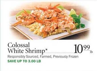 Publix Colossal White Shrimp offer