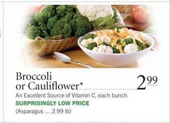 Publix Broccoli Or Cauliflower offer