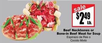 Rancho Markets Beef Neckbones Or Bone-in Beef Meat For Soup offer