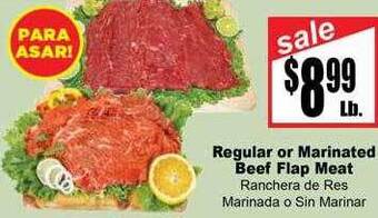 Rancho Markets Regular Or Marinated Beef Flap Meat offer