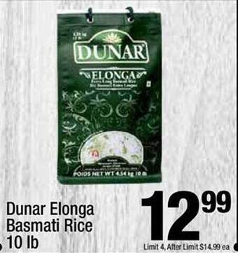 Super King Markets Dunar Elonga Basmati Rice offer