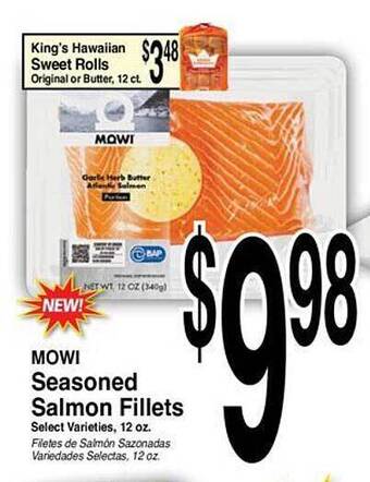 Super Saver Mowi Seasoned Salmon Fillets offer