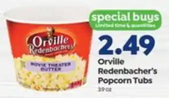 Save a Lot Orville Redenbacher's Popcorn Tubs offer