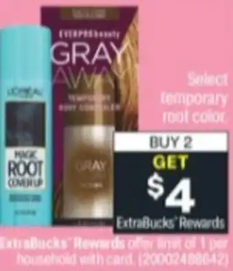 Menards Temporary Root Color offer