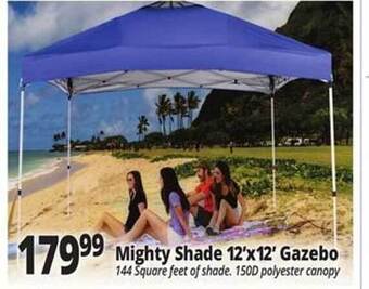Ocean State Job Lot Mighty Shade 12'x12' Gazebo offer