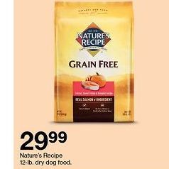 Target Nature's Recipe Dry Dog Food offer
