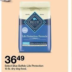 Target Blue Buffalo Dry Dog Food offer