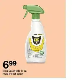 Target Raid Essentils multi-insect spray offer