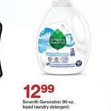 Target Seventh Generation liquid laundry detergent offer