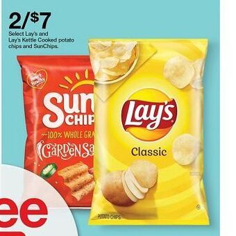 Target Lay's Potato Chips x2 offer
