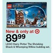Target Lego Harry Potter: The Shrieking Shack & Whomping Willow building set offer