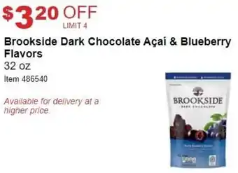 Costco Brookside Dark Chocolate Acai & Blueberry Flavors 32 oz offer