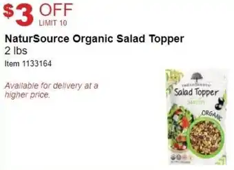 Costco NaturSource Organic Salad Topper 2 lbs offer