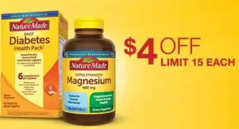Costco Nature Made Daily Diabetes /Magnesium 400 g offer
