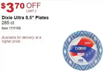 Costco Dixie Ultra 8.5" Plates 285 ct offer