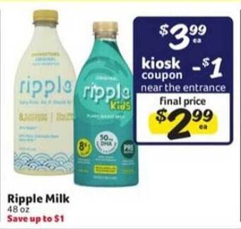 Winn Dixie Ripple Milk offer