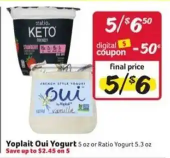 Winn Dixie Yoplait Oui Yogurt offer