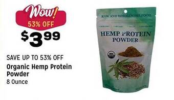 Grocery Outlet Organic Hemp Protein Powder offer