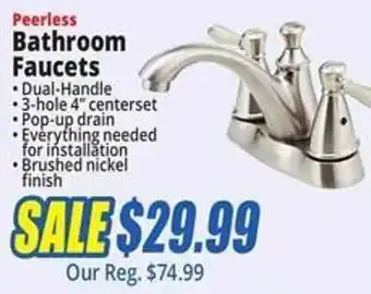 Ocean State Job Lot Peerless Bathroom Faucets offer