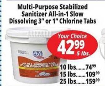 Ocean State Job Lot Multi-purpose Stabilized Sanitizer All-in-1 Slow Dissolving 3 offer