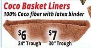 Ocean State Job Lot Coco Basket Liners offer