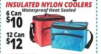 Ocean State Job Lot Insulated Nylon Coolers offer