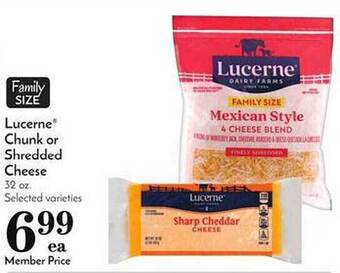Pavilions Lucerne Chunk Or Shredded Cheese offer