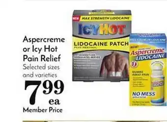 Pavilions Aspercreme Or Icy Hot Pain Relief offer