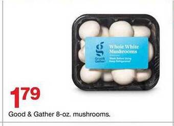 Target Good &gather 8-oz Mushrooms offer