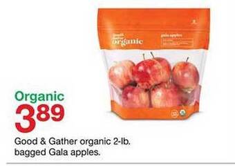 Target Good & Gather Organic 2-lb Bagged Gala Apples offer
