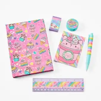 Claire's Catpuchino stationery set offer