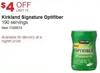Costco Kirkland Signature Optifiber 190 Servings offer