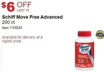 Costco Schiff Move Free Advanced 200 ct offer
