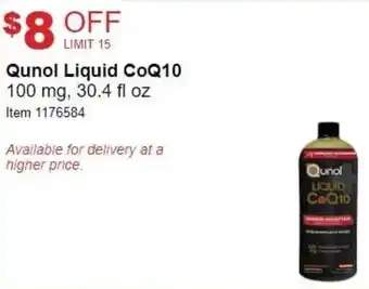 Costco Qunol Liquid CoQ10 100 mg,30.4 fl oz offer