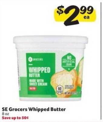 Winn Dixie Se Grocers Whipped Butter offer