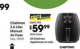 Fred Meyer Chefman 3.5-liter Manual Air Fryer offer