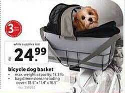 Lidl Bicycle Dog Basket offer