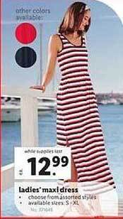 Lidl Ladies' Maxi Dress offer