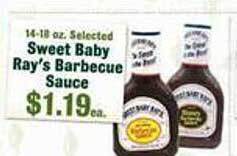 Robert Fresh Market Sweet Baby Ray's Barbecue Sauce offer